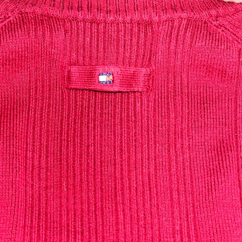 Y2K Tommy Hilfiger Red Sweater Size Medium - Picture 8 of 8